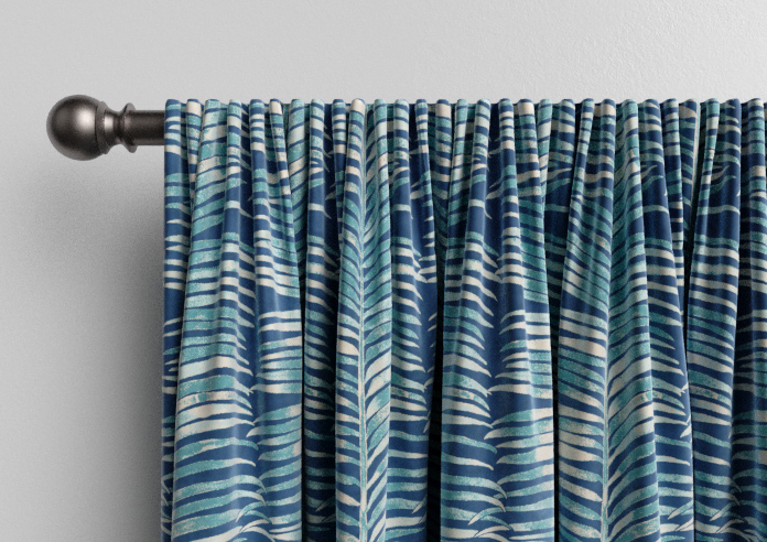 Melody Velvet, Blue Lagoon - Made to Measure Curtains - Image 9
